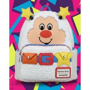 Loungefly Rainbow Brite Twink Light-Up Mini Backpack Bag- Fuzzy Sherpa New